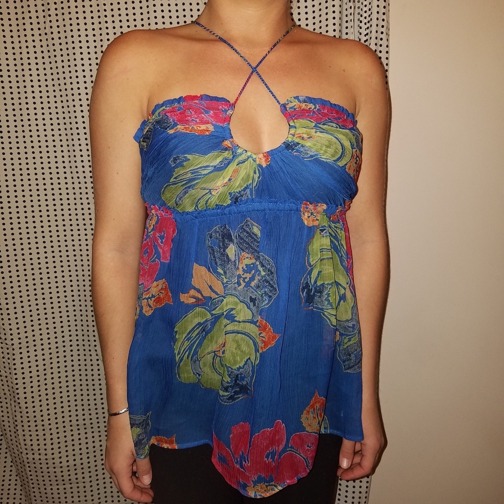 Floral Hollister Top